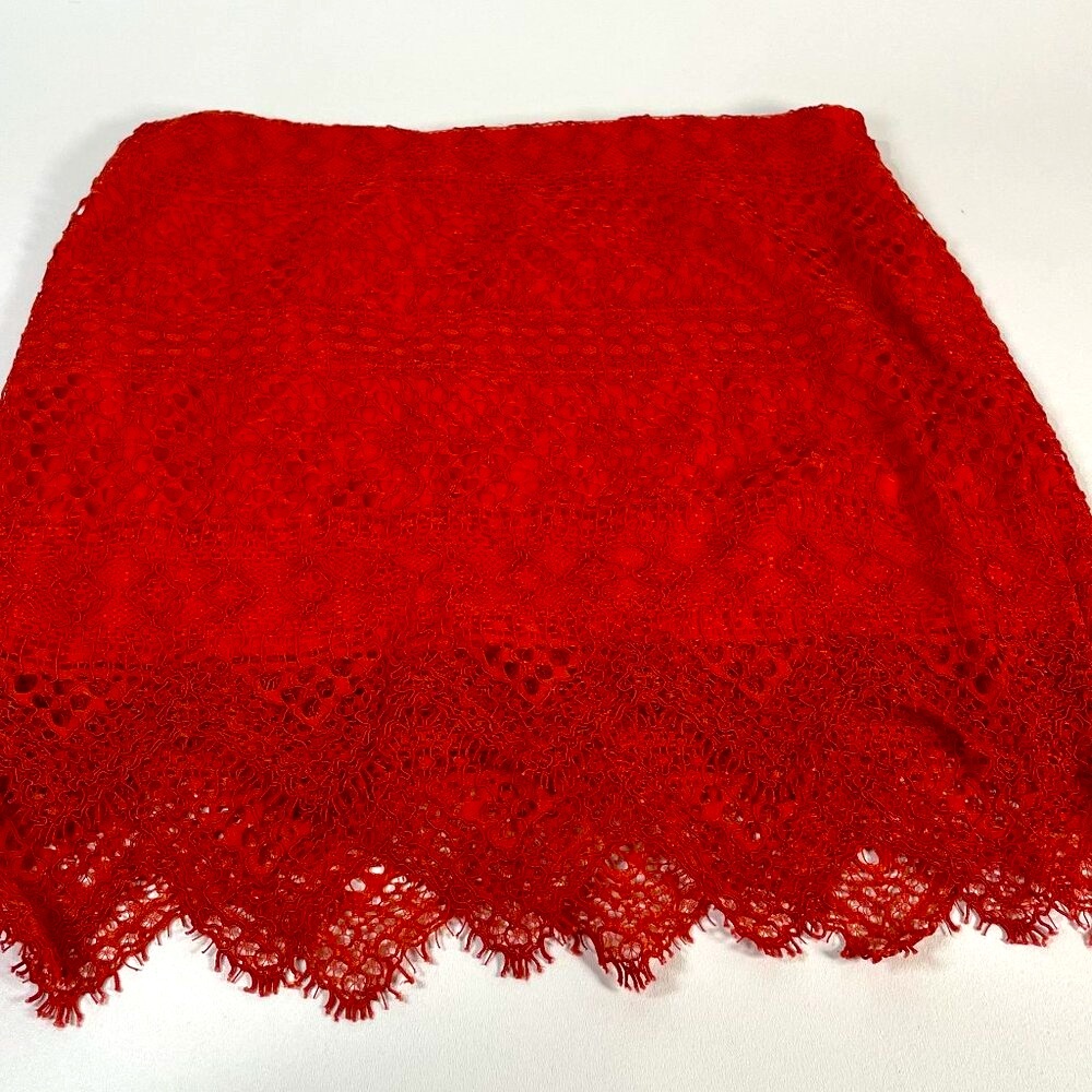 Banana Republic Red Lace Pencil Skirt, Women's Size 10, NWT,‎ $118 Retail